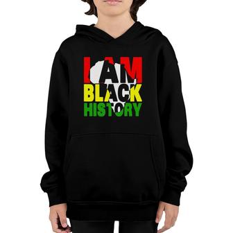 Black History Month Proud African Map Afro Women Men Youth Hoodie | Mazezy