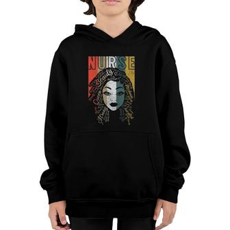Black Nurse Melanin Queen African American Youth Hoodie | Mazezy