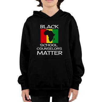 Black School Counselors Matter Black History Month Mens Youth Hoodie | Mazezy