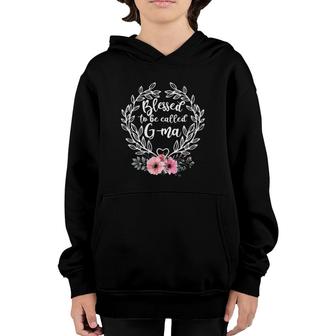 Blessed To Be Called G-Ma Flowers Mother's Day Gift Youth Hoodie | Mazezy