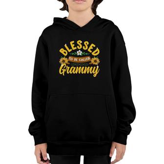 Blessed To Be Called Grammy Cute Sunflower Mothers Day Gifts Youth Hoodie | Mazezy