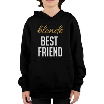 Blonde Brunette Best Friend Matching Bff Outfits Youth Hoodie | Mazezy