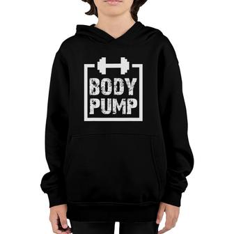 Body Pump Fitness Motivation -Bodybuilding Gym Youth Hoodie | Mazezy