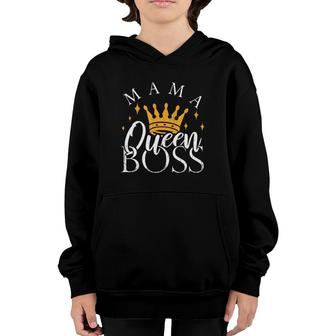 Boss Mommy Funny Mothers Day Gift Mama Queen Perfect Youth Hoodie | Mazezy