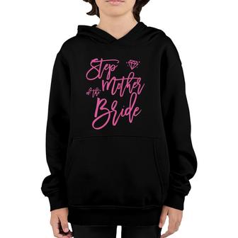 Bridal Party Step Mother Of The Bride Cute Pink Youth Hoodie | Mazezy DE