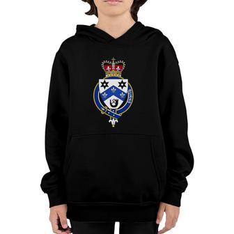 Burns Coat Of Arms Family Crest Youth Hoodie | Mazezy