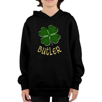 Butler Irish Surname For St Patrick's Day Youth Hoodie | Mazezy