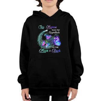 Butterfly This Mamaw Love Her Grandkids To The Moon And Back Youth Hoodie | Mazezy CA