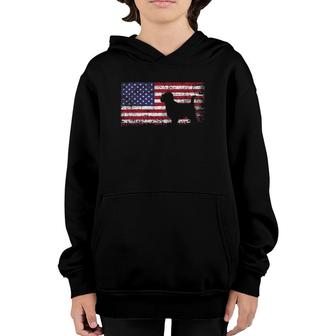 Cairn Terrier American Flag I Love My Cairn Terrier Youth Hoodie | Mazezy