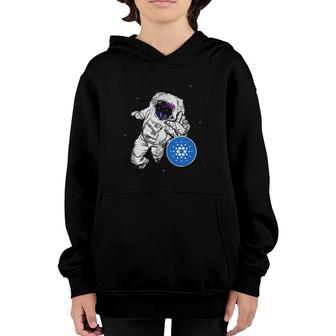 Cardano To The Moon Hold Ada Youth Hoodie | Mazezy