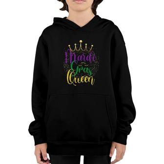 Carnival Celebration Gift Party Costume Queen Mardi Gras Youth Hoodie | Mazezy