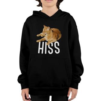 Cat Hiss Tabby Lover And Funny Graphic Gift Youth Hoodie | Mazezy