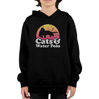Cats And Water Polo Men's Or Women's Cat Youth Hoodie | Mazezy