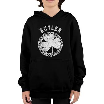 Celtic Theme Butler Irish Family Name Youth Hoodie | Mazezy