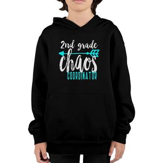 Chaos Coordinator 2Nd Grade Funny Teacher Youth Hoodie | Mazezy