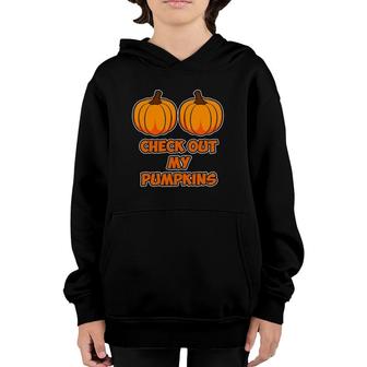 Check Out My Pumpkins For Women Thanksgiving Youth Hoodie | Mazezy