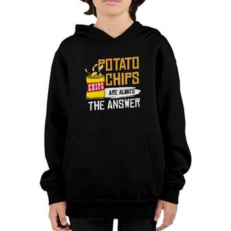 Chips Snacks Gift Snaccident Potato Chips Youth Hoodie | Mazezy
