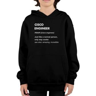 Cisco Engineer Gift Youth Hoodie | Mazezy