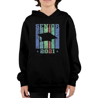 Class Of 2021 Graduation Cap High School Or College Senior Youth Hoodie | Mazezy
