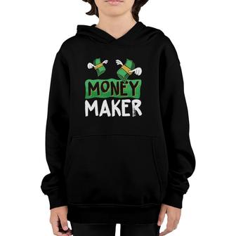 Classic Money Maker Rich Man Rules Dollars Business Gift Youth Hoodie | Mazezy