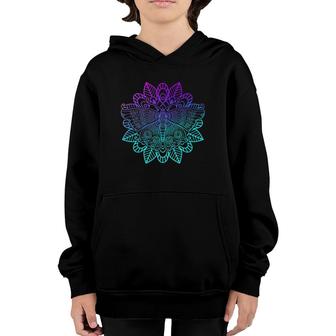 Colorful Cute Butterfly Mandala - Butterflies Youth Hoodie | Mazezy
