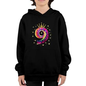 Colorful Tie Dye 9 Year Old Girls 9th Birthday Youth Hoodie - Seseable