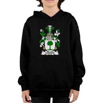 Connor Coat Of Arms Family Crest Youth Hoodie | Mazezy