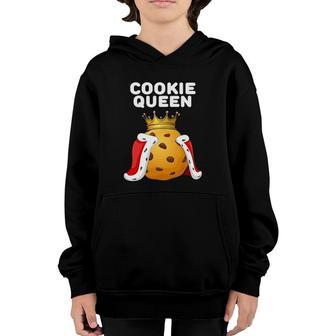 Cookie Queen Womens Cookie Lover Cute Cookie Youth Hoodie | Mazezy