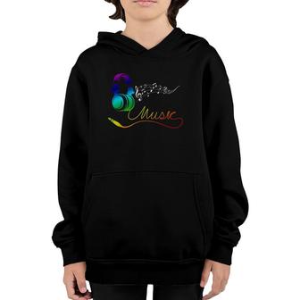 Cool Plug Your Earphone Musical Music Life Musician Gift Youth Hoodie | Mazezy