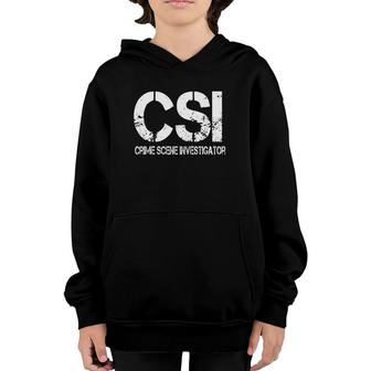 Crime Scene Investigation Police Outfit Deputy True Crime Youth Hoodie | Mazezy