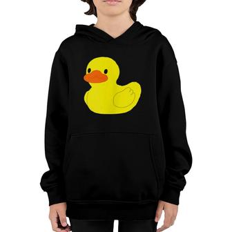 Cute Little Yellow Rubber Ducky Duck Graphic Youth Hoodie | Mazezy