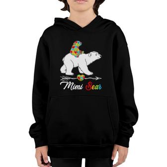 Cute Mimi Bear Autism Awareness Autistic Family Lover Youth Hoodie | Mazezy