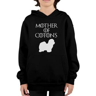 Cute Unique White Mother Of Coton De Tulear E010622 Ver2 Youth Hoodie | Mazezy