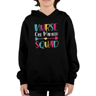 Cute Women's Funny Nurse Manager Nurse Case Manager Squad Youth Hoodie | Mazezy