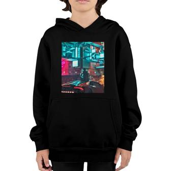 Cyber Dreamer Artistic Gift Youth Hoodie | Mazezy