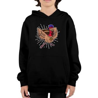 Dabbing Dab Turkey Funny Thanksgiving Day Gift Youth Hoodie | Mazezy