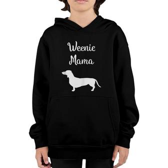 Dachshund Mama Womens Weenie Dog Lover Gift Youth Hoodie | Mazezy