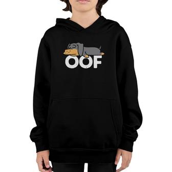 Dachshund Oof Internet Video Gaming Gamer Gifts Men Youth Hoodie | Mazezy