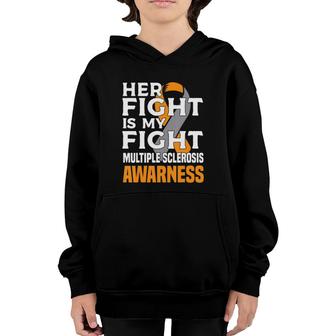 Daughter Mother Multiple Sclerosis Awareness Women Ms Gift Youth Hoodie | Mazezy