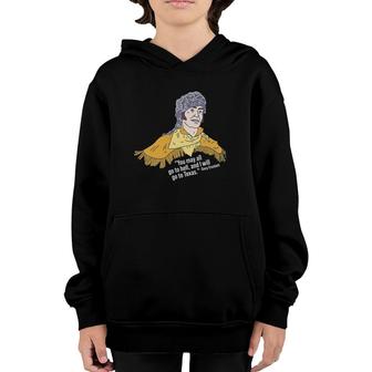 Davy Crockett - You May All Go To Hell And I Will Go To Tx Youth Hoodie | Mazezy