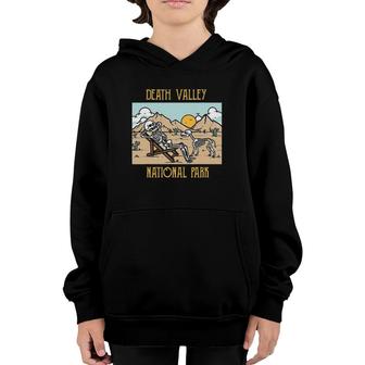 Death Valley National Park Mojave Desert California Skeleton Youth Hoodie | Mazezy