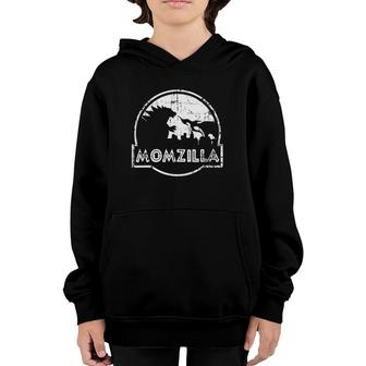 Distressed Funny Mother's Day Gift Momzilla Birthday For Mom Youth Hoodie | Mazezy