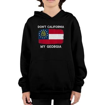 Don't California My Georgia Georgia Flag Retro Tank Top Youth Hoodie | Mazezy
