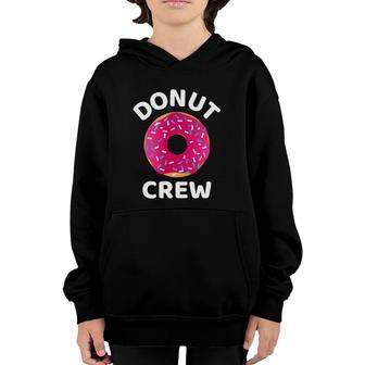 Donut Crew Donut Lover Doughnut Food Sweet Sprinkle Youth Hoodie | Mazezy