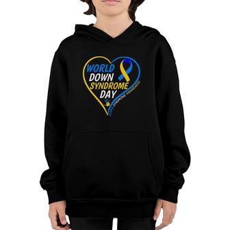 Down Syndrome Awareness Great World Down Syndrome Day 2022 Gift Youth Hoodie | Mazezy