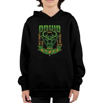 Druid Gamer D20 Dice Dungeon Dragon Gaming Gift Youth Hoodie | Mazezy