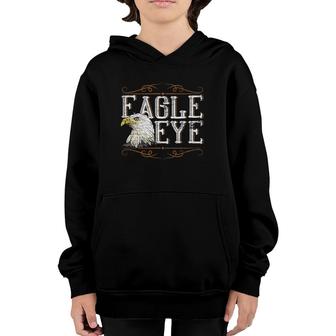 Eagle Eye Bald Eagle Gift Youth Hoodie | Mazezy