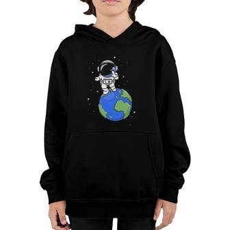 Earth Planet Space Scientist Universe Astronomy Astronaut Youth Hoodie | Mazezy
