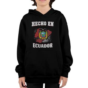 Ecuador Flag Hecho En Ecuador Ecuadorian Flag Souvenirs Youth Hoodie | Mazezy