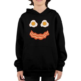 Egg And Bacon Egg And Bacon Face Brunch Breakfast Youth Hoodie | Mazezy
